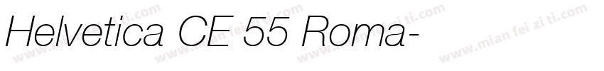 Helvetica CE 55 Roma字体转换